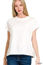 Load image into Gallery viewer, Boxy itGIRL Tee White- stretch
