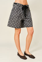 Load image into Gallery viewer, Rope Tie Polka Dot wide leg  shorts- 100% cotton
