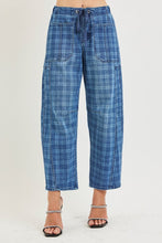 Load image into Gallery viewer, Prep Plaid Rope Barrel Tie Denim Pants
