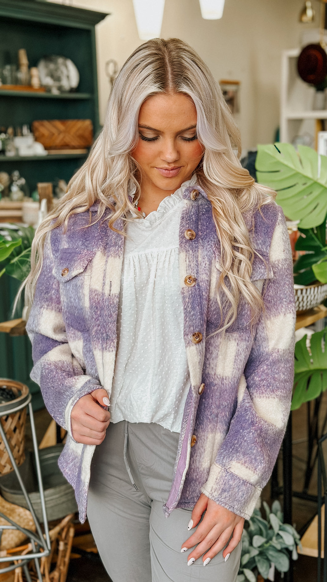 Lavender Haze Shacket Coat