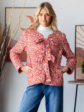 Load image into Gallery viewer, Pippa Bow-Tie Quilted Jacket
