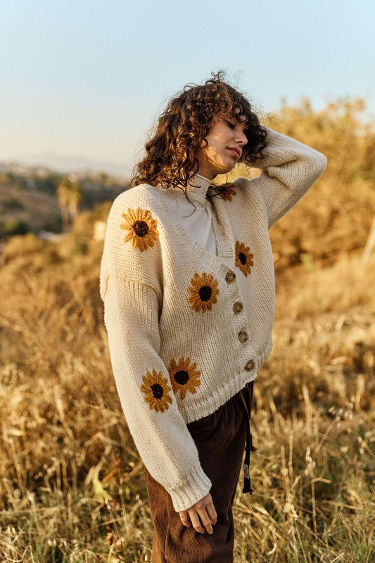 Sunflower Knit Cardigan