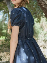 Load image into Gallery viewer, Laney Bow Denim Dress
