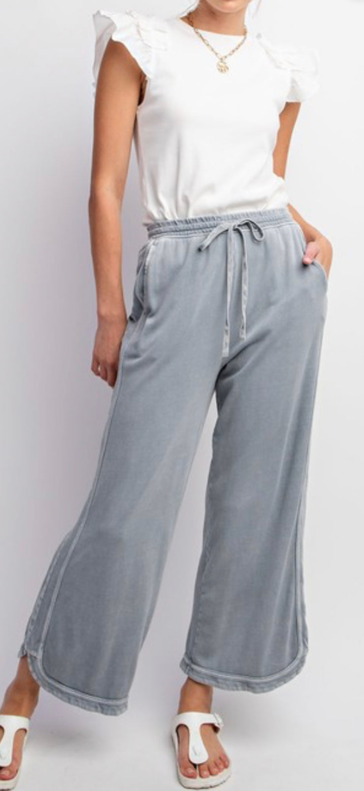 Free Soul Pale Blue Pants -stretchy