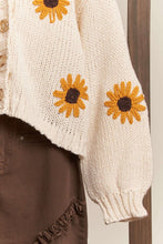 Load image into Gallery viewer, Sunflower Knit Cardigan
