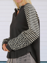 Load image into Gallery viewer, Black Free Soul Vibes Pullover- super soft
