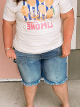 Load image into Gallery viewer, [PLUS]  Callie Boyfriend KanCan Denim Bermuda Shorts-Stretchy
