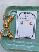 Load image into Gallery viewer, Diamond Circle Mini Earring- Sterling Silver
