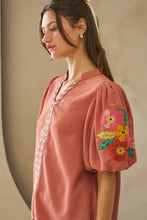 Load image into Gallery viewer, Sweet Bloom Blouse- real embroidery
