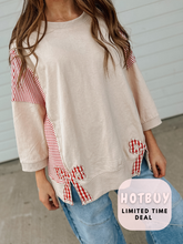 Load image into Gallery viewer, [PLUS] Sweetie STRIPED MIX PRINT Pullover
