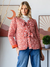 Load image into Gallery viewer, Pippa Bow-Tie Quilted Jacket
