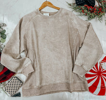 Load image into Gallery viewer, Hazel Mineral Wash Sweater

