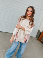 Load image into Gallery viewer, [PLUS] Sweetie STRIPED MIX PRINT Pullover
