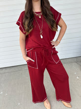 Load image into Gallery viewer, Zoe Marroon Butter Soft Styled Set- 2 items for 1 price
