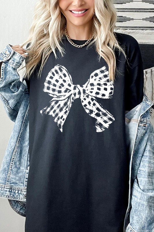 [PLUS] Bow Graphic Tee