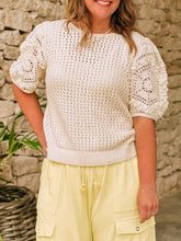 Load image into Gallery viewer, Maya Crochet Knit Pullover
