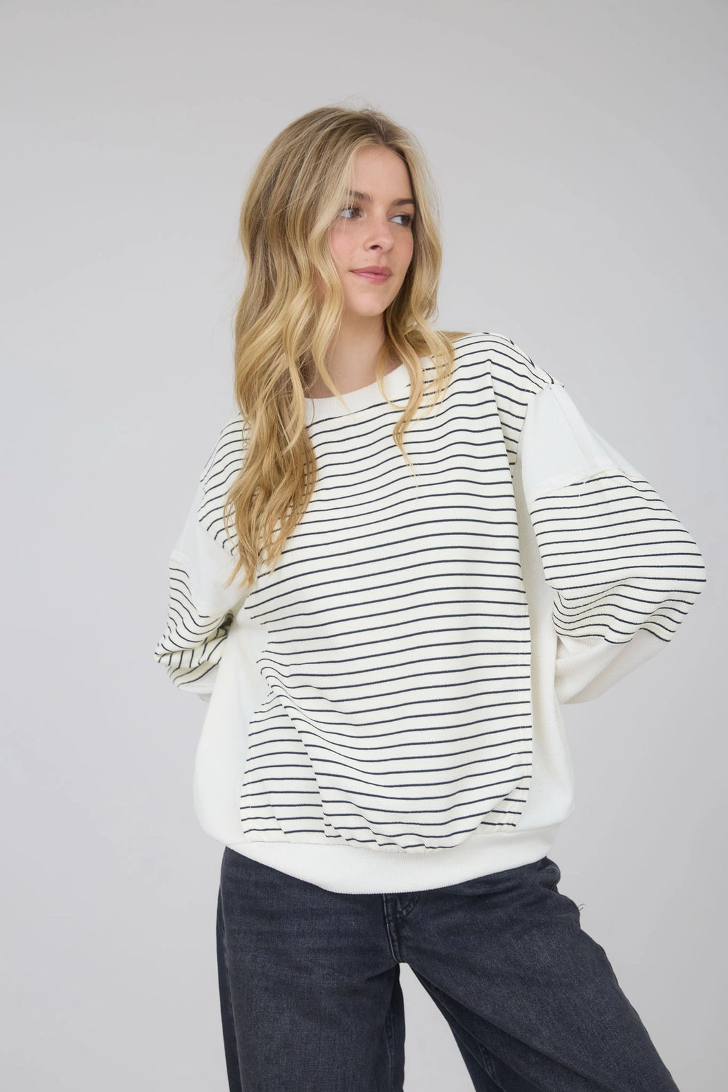 Trinity Stripe Pullover - Stretchy