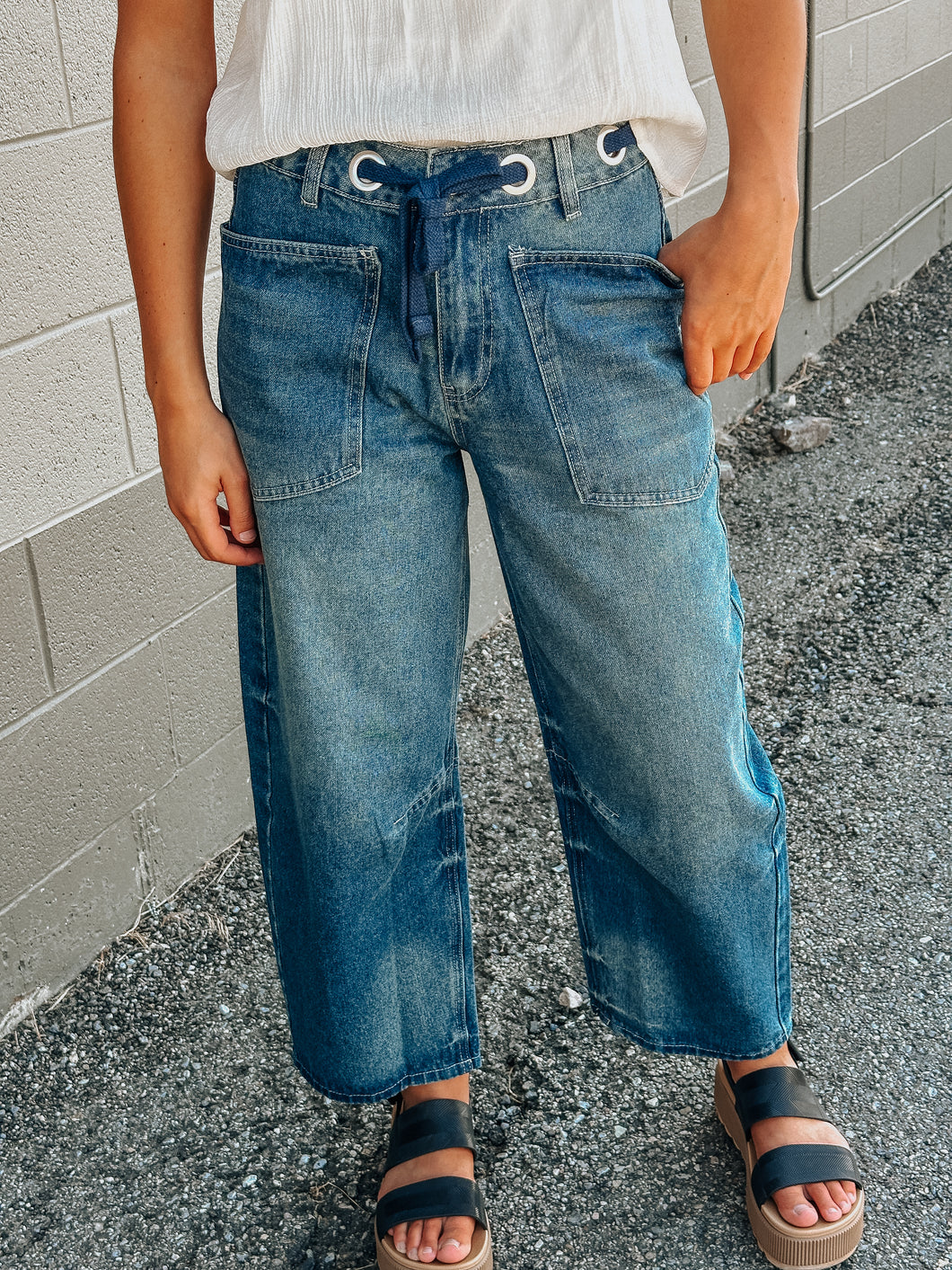 Indigo Blue Barrel Denim