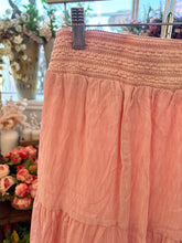 Load image into Gallery viewer, Sweet Pink Tiered Smocked Skirt- Stretch Waist
