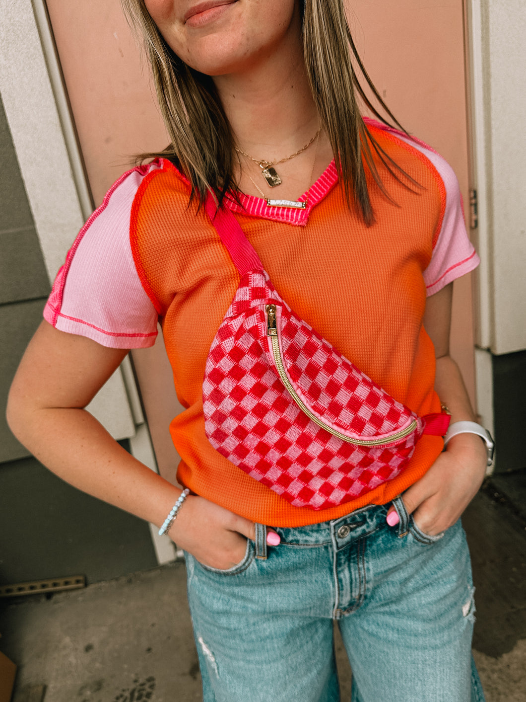 Zoey Sporty Colorblock Top