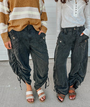 Load image into Gallery viewer, Soulfree Cargo Boho Pants- with Scrunched Detail
