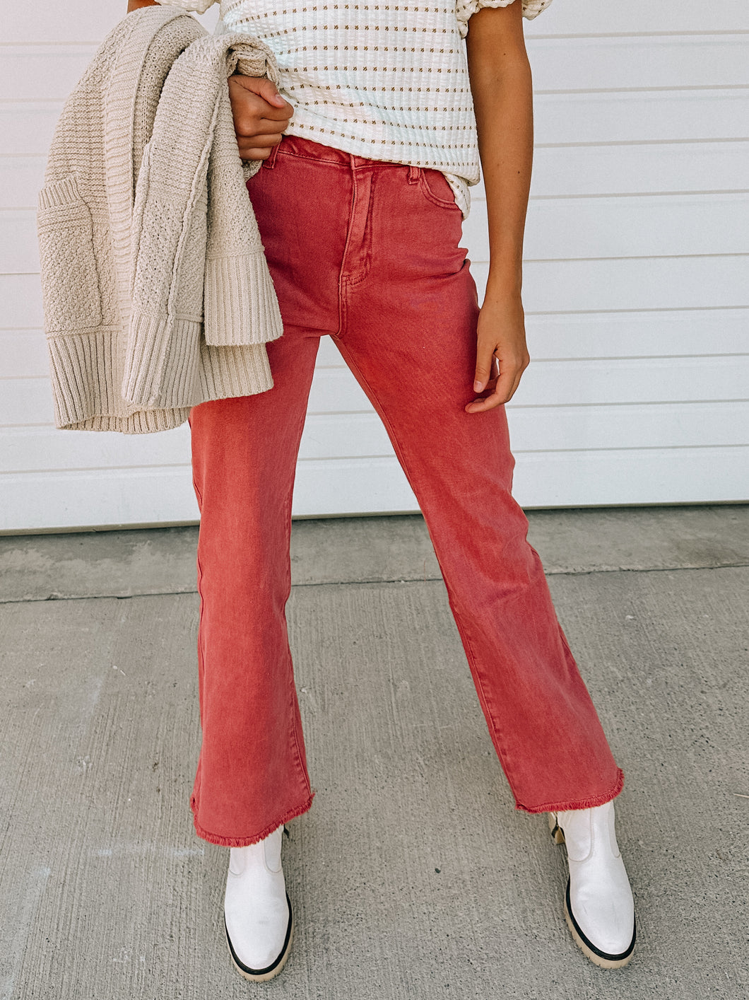 Marsala Straight Leg Denim-Stretchy