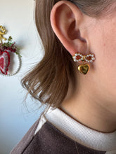 Load image into Gallery viewer, [LUXE] Pearl Heart Bow Earring - 18K Gold Plated Waterproof Sterling Silver
