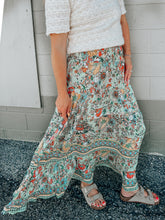 Load image into Gallery viewer, Corra Boho Floral Skirt - stretch elastic
