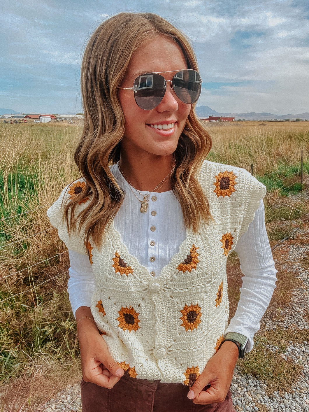 Wildflower Crochet Vest