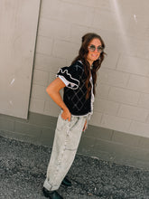 Load image into Gallery viewer, Black Pontille Tie Front Cardi
