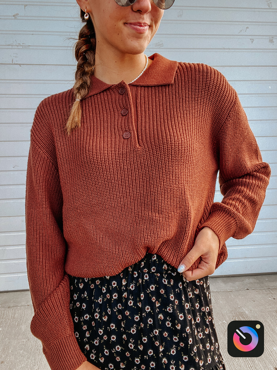 Koko Collared Knit Sweater