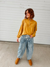 Load image into Gallery viewer, Maggie Barrel Blue Jean Denim
