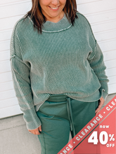 Load image into Gallery viewer, [XL/1x] Soft Green Lola Textured Sweater
