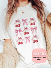 Load image into Gallery viewer, Cherrys N Bows Sweet Artisan Graphic Tee
