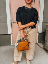 Load image into Gallery viewer, Livvy Black Butter Soft Cotton Top
