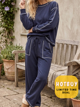 Load image into Gallery viewer, Krave Navy Butter Soft Styled Set- 2 items for 1 price
