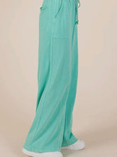 Load image into Gallery viewer, Teal Boho Mineral Pants-stretchy
