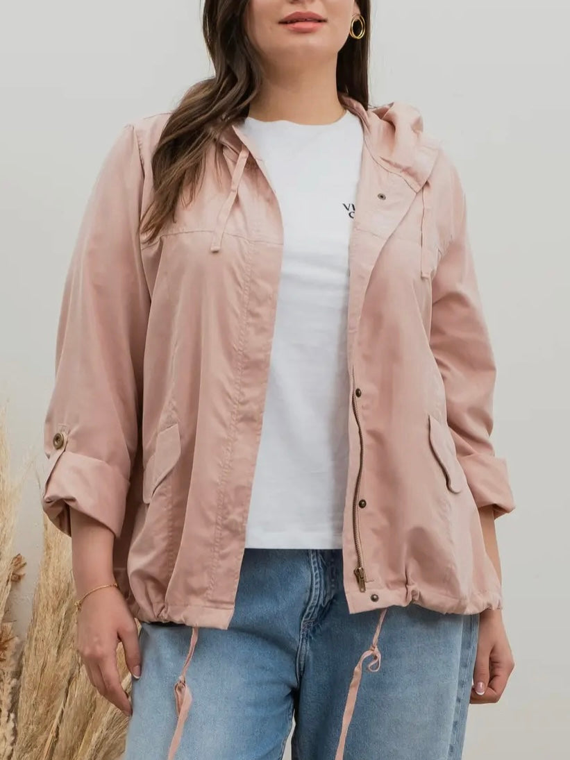 Blush Aviva Brushed Jacket