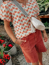 Load image into Gallery viewer, Vintage Red Patch Pocket Boyfriend Shorts-Stretchy
