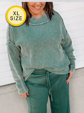 Load image into Gallery viewer, [XL/1x] Soft Green Lola Textured Sweater
