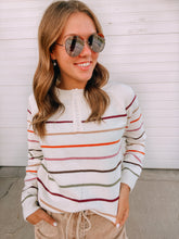 Load image into Gallery viewer, Harlow Striped Sweater-stretchy
