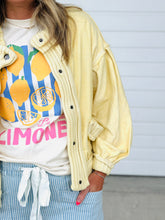 Load image into Gallery viewer, Butter Yellow Free Soul Chunky Knit Shacket- Stretch
