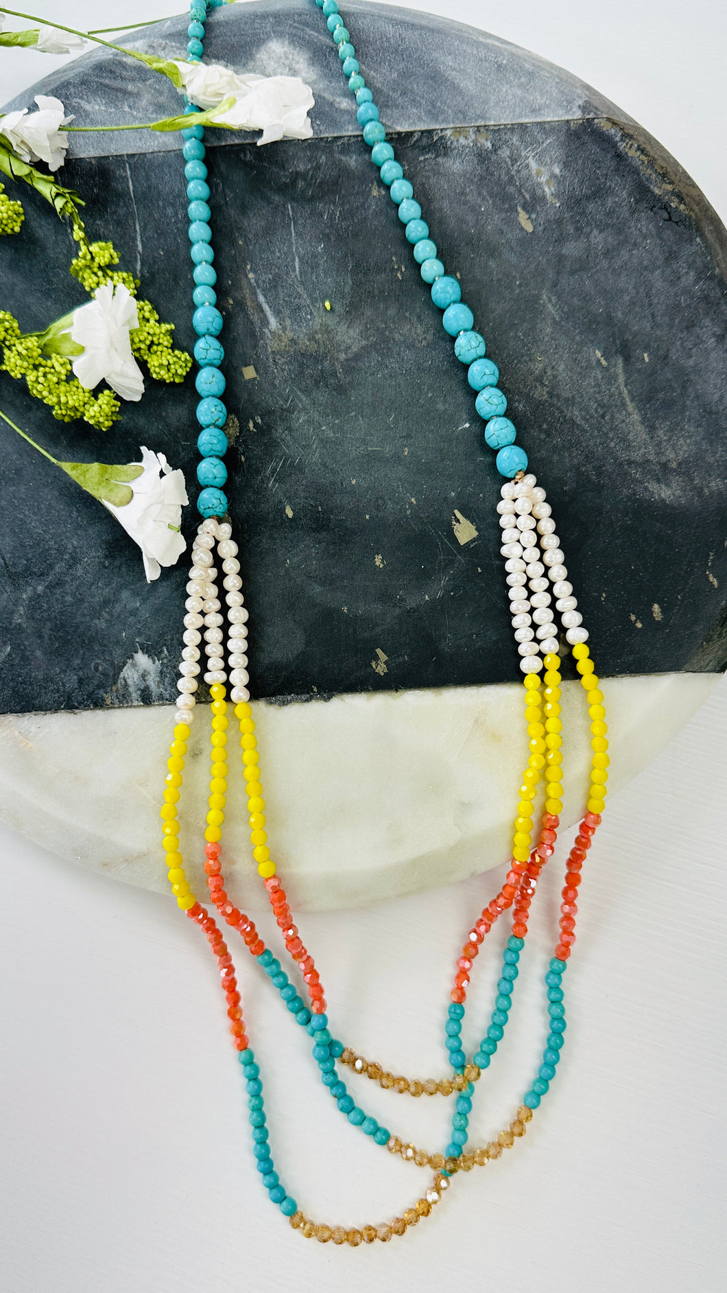 Happy Color POP Long Line Necklace