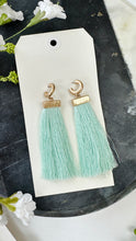 Load image into Gallery viewer, Mint Chic Fringe Earring
