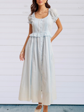 Load image into Gallery viewer, Haven Soft Blue Dress- elastic waist
