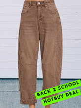 Load image into Gallery viewer, Chocolate Barrel Mineral Wash Denim Pants-stretchy
