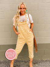 Load image into Gallery viewer, Mustard Free Soul overalls-stretch denim
