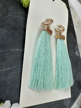 Load image into Gallery viewer, Mint Chic Fringe Earring
