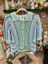 Load image into Gallery viewer, Linley Orchid POP Crochet Cardi
