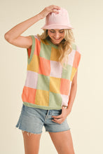 Load image into Gallery viewer, Sage CHECK Sweater top
